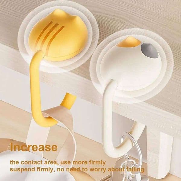 Kawaii Cats Hanger Adjustable Hooks Table Side Handbag Travel Bag Storage Holder Desk Organizers for Home Office 26Y0202