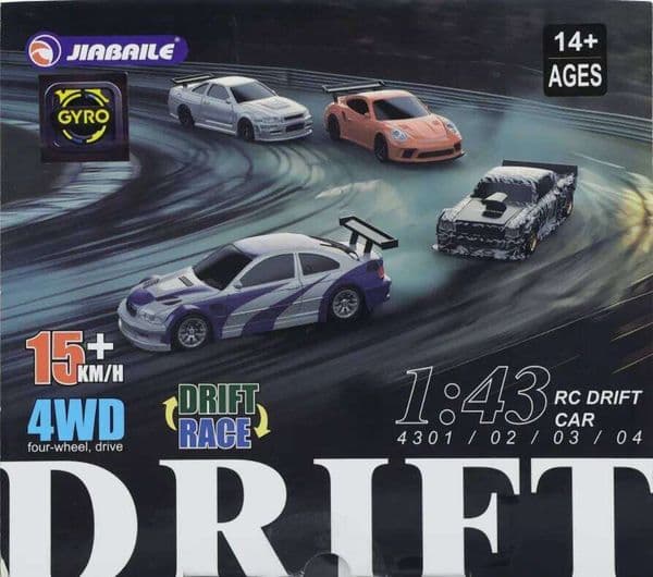 Mini 1/43 Scale RC Drift Car Racing 2.4G Remote Control 4WD Off-road High Speed Cars Vehicle Model Toys Gifts Y260131