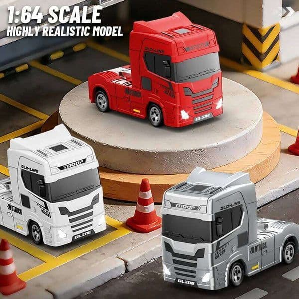 New 1:64 Mini Drift RC Truck Head 4WD Full Proportional Control 15KM/H High-Speed 2-Speed Type-C Charging for kids Birthday Gift Y260131