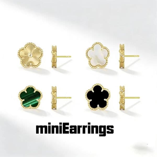earrings earrings for women Elegant 18k Gold Plated Designer Earrings Colorful Clovers for Stylish Appeal luxury jewelry earring earings moissanite earrings