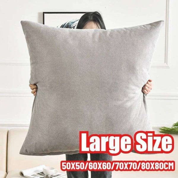 50x50/60x60/80x80CM Large Size Throw Pillow Living Room Sofa Solid Cushion Cover Decor Home Decorative Pillowcase 26Y0202