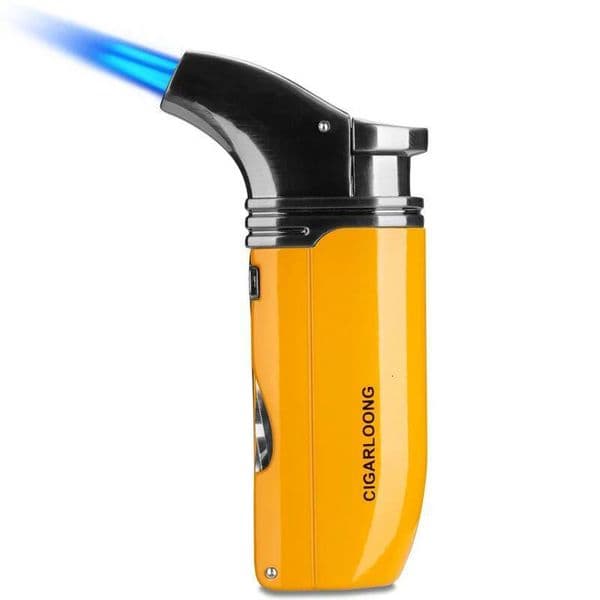 Windproof Straight Forward Portable With Cigar Drill Capsulas Para Cigarros Smoking Accessories Torch Lighter