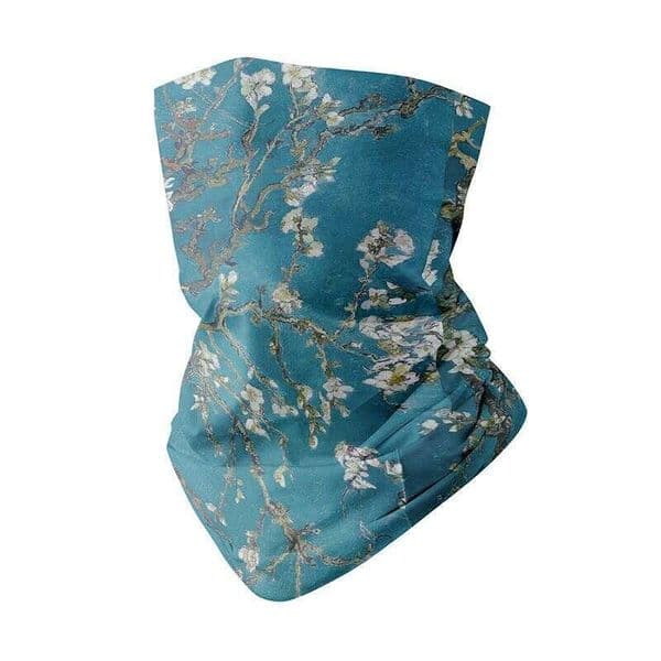 Oil Painting Style Summer Ice Silk Magic Headscarf UV Protection Sunscreen Mask Cycling Face Scarf Fishing Neck Gaiter Unisex WKERSIY