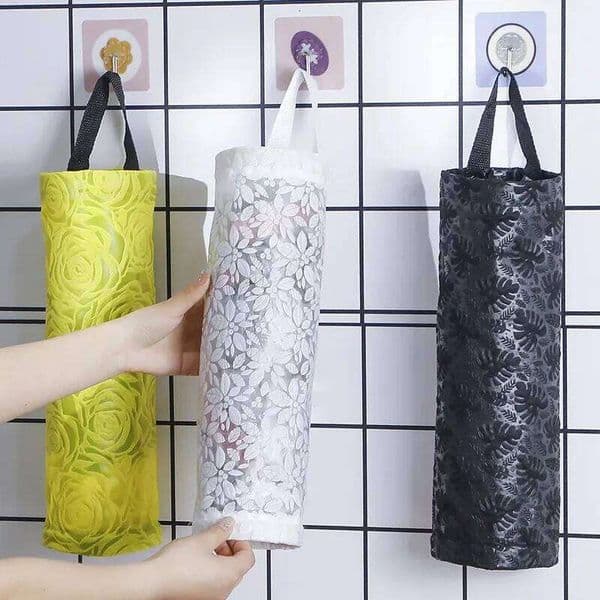 1pc Hanging Storage Bag Kitchen Dispenser Garbage Wall Mounted Grocery Holder Home organizers storage accessories 26Y0203