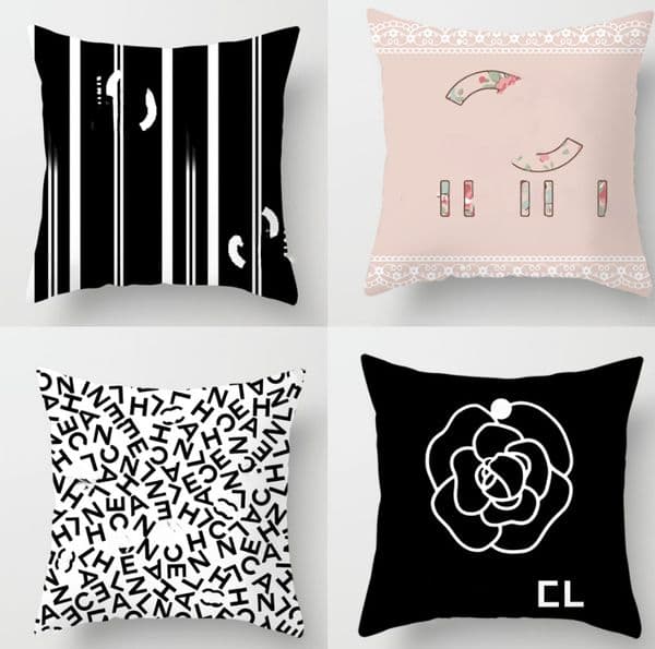 Designer Throw Pillow Letter Home Pillow Letter Print Minimalist Sofa Decoration Cushion 45-45cm Pillow without Core Detachable Pillow Case Y260520