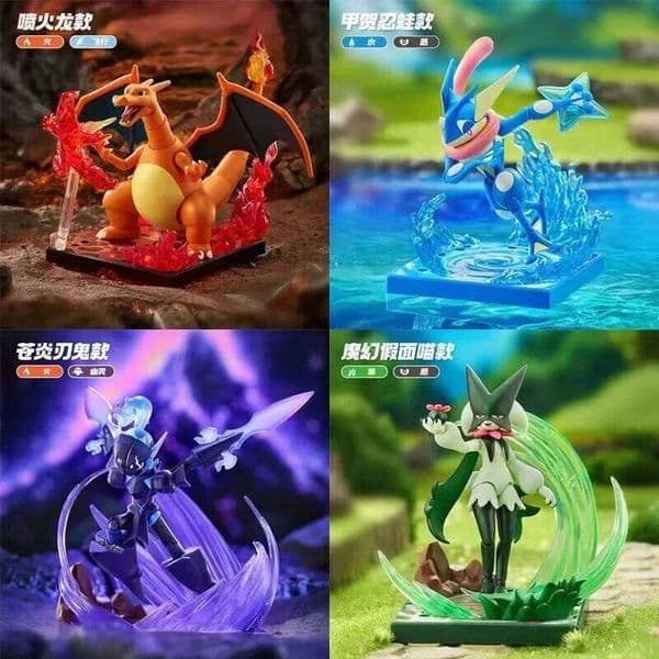 New Blokees Pokemon Assembly Action Figure Pikachu Charizard Anime Original Desktop Decoration Kids Customized Toy Birthday Gift L260203