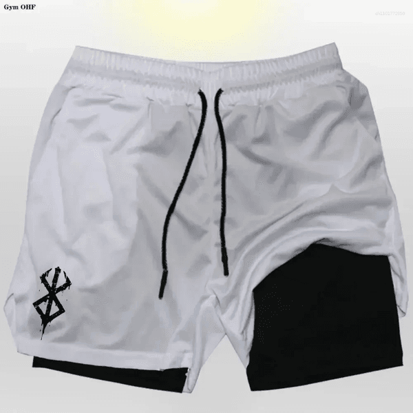 Men's Shorts 2026 2-in-1 Breathable Elastic For Gym Double-layer Quick Drying Tight Fitting Style