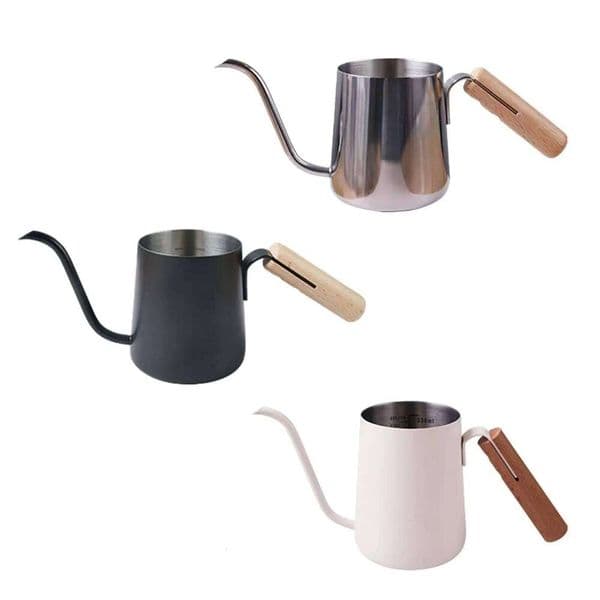 Pour over Kettle 250 ml Stainless Steel Camping Long Narrow Spout Tea Pot Coffee Maker Home Kitchen 26H0203