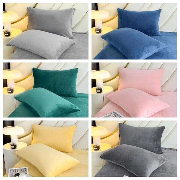 Kuup 2pcs insulation Pillowcase Cover 185gsm Milk velvet Hair Beauty Comfortable Pillow Case Home Decor 26W0203
