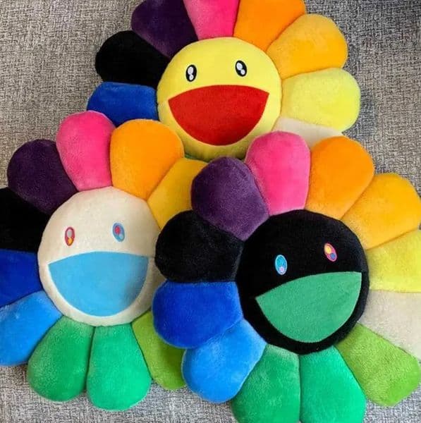Cushion/Decorative Pillow 60cm Kawaii Face Sunflower Sun Flower Stuffed Plush Toy Doll Mat Hold Home Bedroom Automatic Decoration Girl Gift