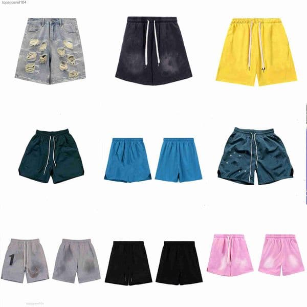 shorts mens shorts designer street wash to do old retro casual pure cotton circle shorts for men and women summer Size31