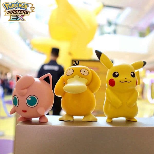 Official Series Figurine Trendy Blind Box Pokmon Car Pikachu Model Handheld Office Toy L260203