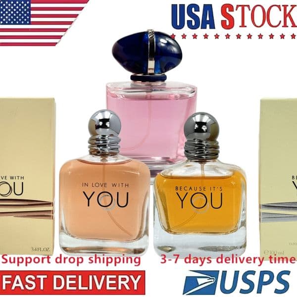 Fast Delivery of US stock Luxury Brand Women Perfume Long-lasting Fragrance Spray cologne designer perfume