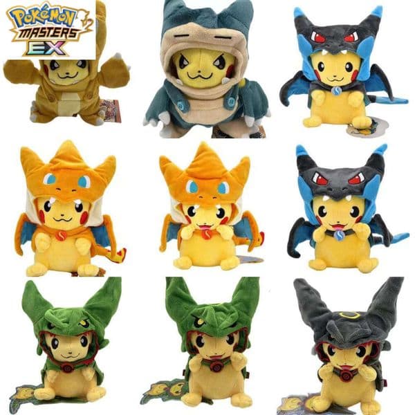 0k XY Charizard Pichu, Mewtwo, Rayquaza Pichu Cosplay Plush Toy Doll L260204