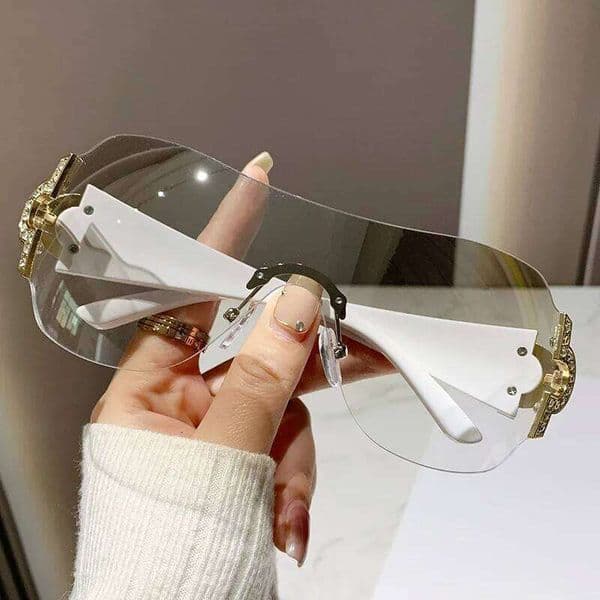 New Women Fashion Y2k Sunglasses Womens Vintage Integrated Surround Sun Glasses Lady UV Protective Eyewear UV400 Oculos De Sol C260204 Q260514