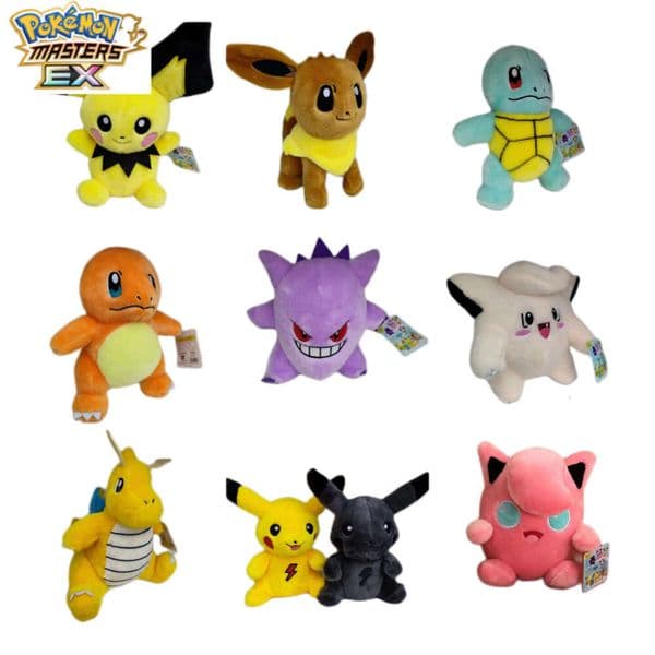 Cross-Border Cartoon Anime Furry Pokmon Eevee Gengar Jigglypuff Charizard Plush Doll Claw Machine Toy L260204