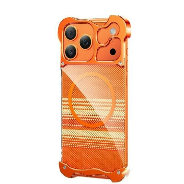 Metallic Phone Case for iPhone 17/Pro Max with Wireless Charging Support