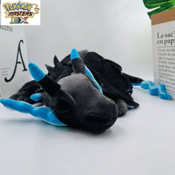 New 50cm Large Sleeping Position 0k Fire-breathing Dragon Blue Pillow Sofa Cushion Plush Doll Toy L260204