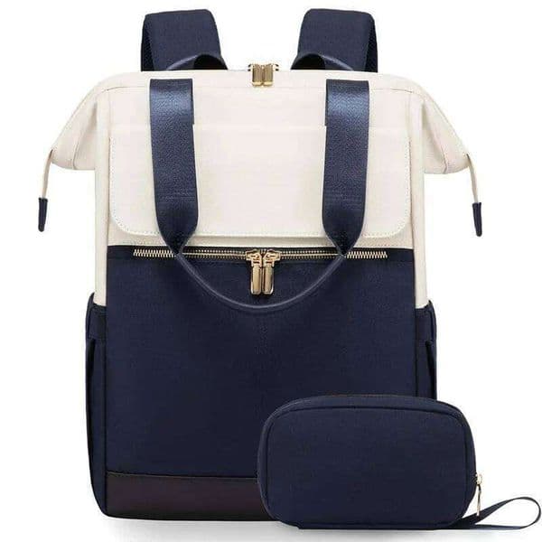 Ladies' 15.6-inch laptop backpack, work with lunch box, ladies' teacher nurse travel backpack Z260204