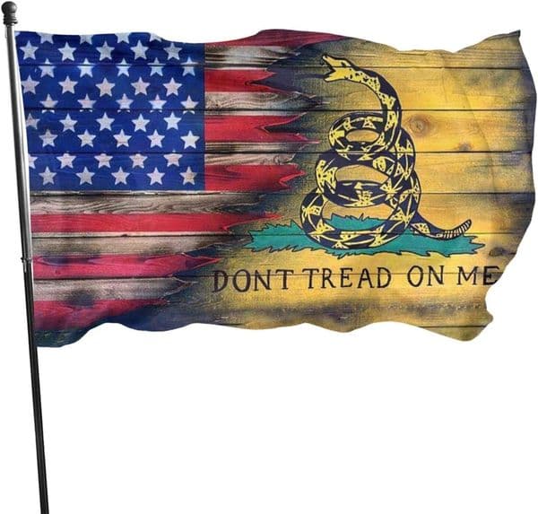 3x5ft Flag Banner Us Flag Don t Tread On Me Flag Fashionable tapestry, Funny Flag, Bedroom, Dining Room Tapestry with Brass Grommets 0096