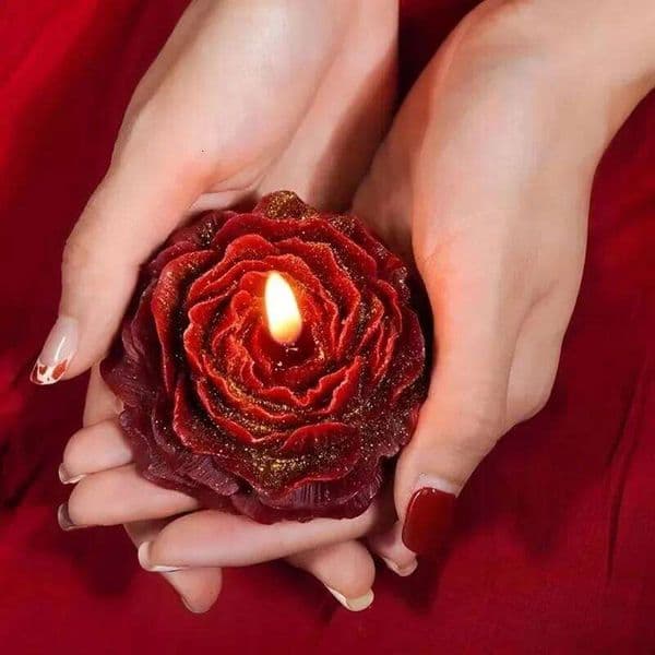 48 Peony Temperature Scented Candles Couples Valentine's Day Low Heat Drip Soy Wax Atmasphere Candle for Adults S260203