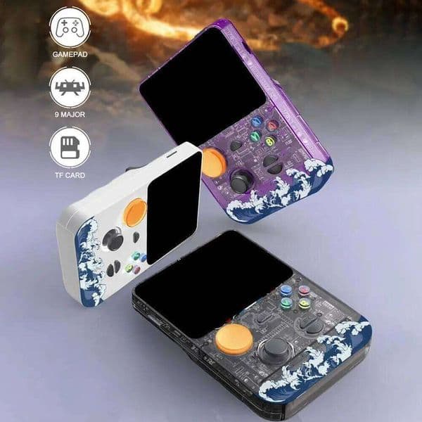 For R36S Plus Open Source Handheld Consoles 3D Rear RL Button 3.5in IPS HD Screen Dual System Support 2Player Game J260204