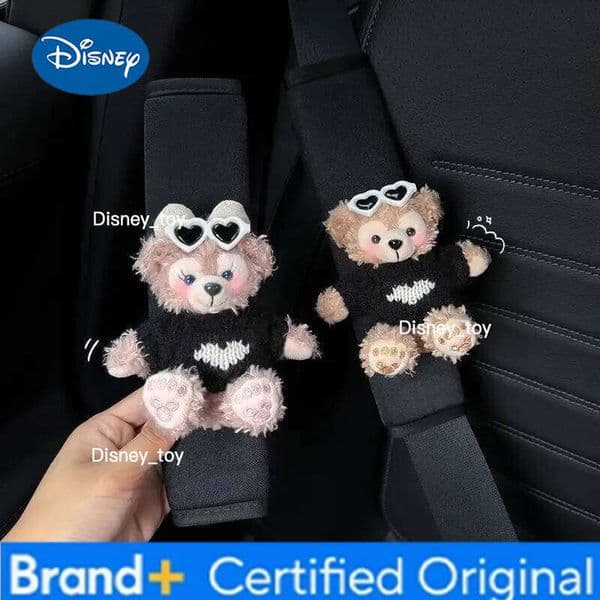 Disney Cute Bear Car Seat Protector in-car Safety Belt Shoulder Strap Anti-wear Clothing for All Seasons H260204