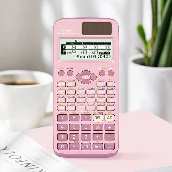 Battery Power Scientific Calculator 552 Functions Advanced Features FX-991EX Calculator Multifunctional Pink/blue/black 260202