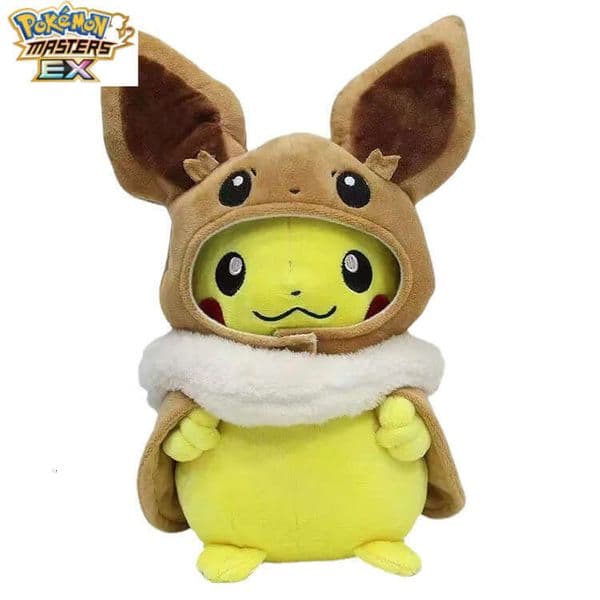 Cross-dressing Eevee Transformation Hat Style Cloak Coat Cape Plush Doll L260204