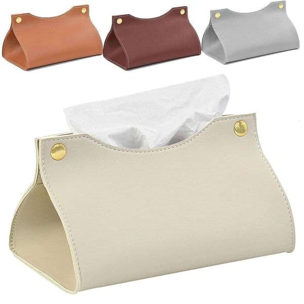 New style Pu Leather Tissue Box Cover Car Living Room Bedroom Decoration Kitchen Desktop Nordic Home Napkin Holder Large Storage 26H0204