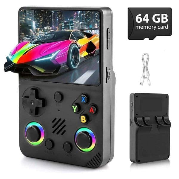 RG36PRO Retro Open Source Game Console 3.5Inch IPS Screen Portable Handheld Video Player 64G J260204
