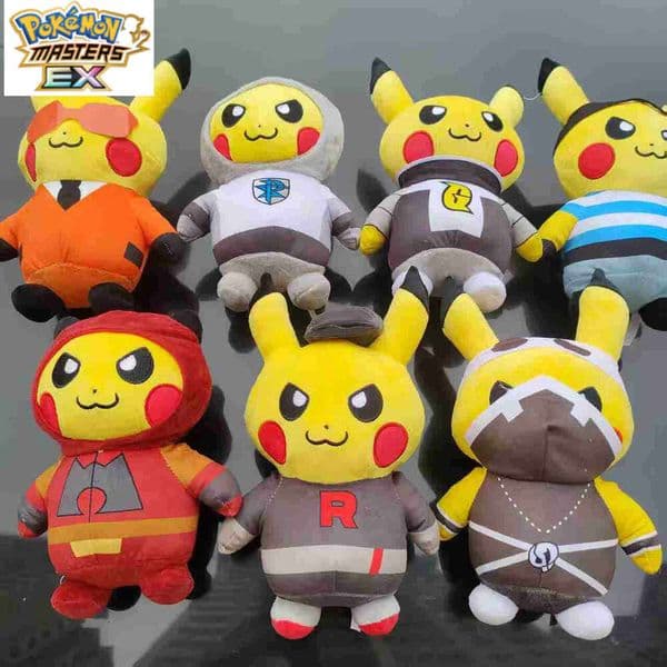 Prank Funny Plush Toy Pet Pokemon Pirate Pikachu Doll Pokmon Bulbasaur Squirtle L260204