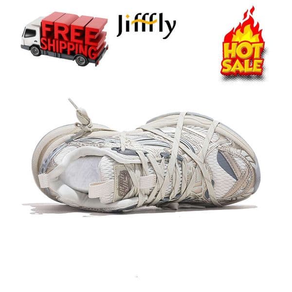 JIFFFLY Unisex Versatile Sports Sneakers 2026 Summer New Burgundy Thick-Sole Lace-Up Couple Dad Shoes, Free Shipping