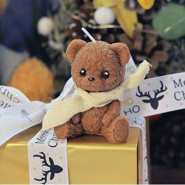 Bear Scented Creative Christmas Candle for Home Decoration Birthday Wedding Party Romantic Guest Gift S260203