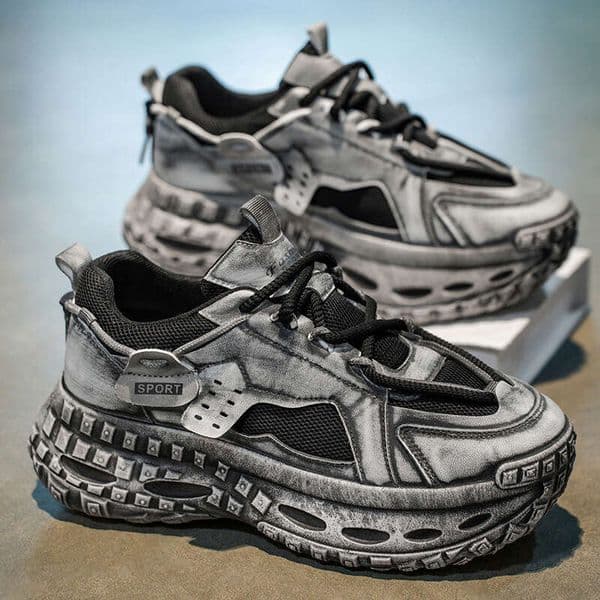 designer shoes Spring Summer New Youth Sports Trendy Versatile Tire Thick Sole Dad Men's Dirty Shoes