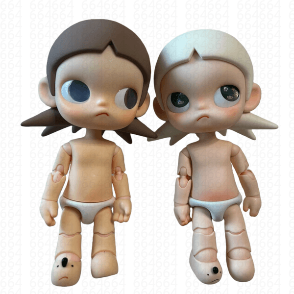 Zsiga 20cm Set for Kid's Ga Zi Sister Crown Kawaii Joint Body Designer Toy Collection Girl Gift Doll box s1