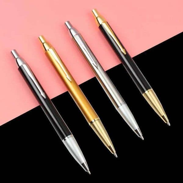 1PCS High-end fashion Metal Ballpoint press ball 0.7mm black blue student supplies business pen gift Office & School Pen 26Y0203