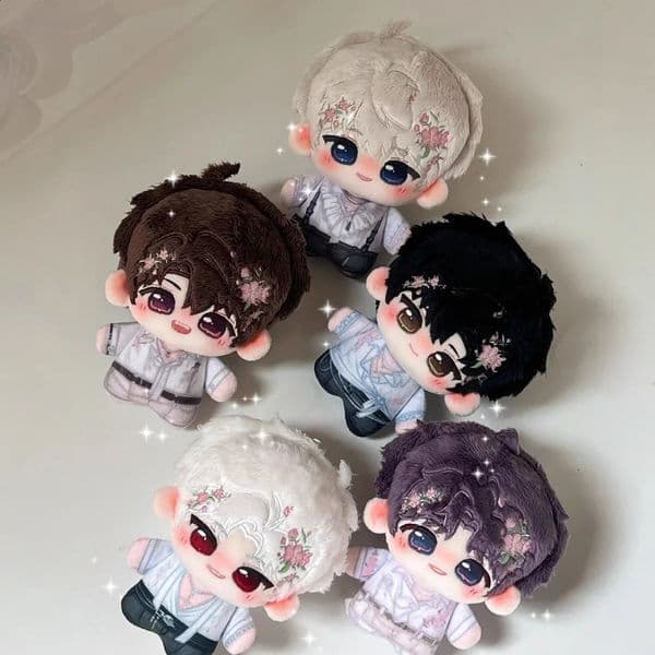10cm Love and Deepspace Blossom Rendezvous Sylus Aster Caleb Rafayel Zayne Cotton Plush Doll Keychain Pendant Gift 260124
