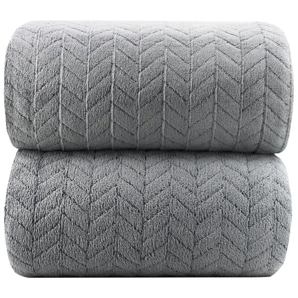 Bath Towel for Bathroom Sheets Plush Extra Large Super Soft Highly Absorbent Microfiber 27x55 Inch 260122