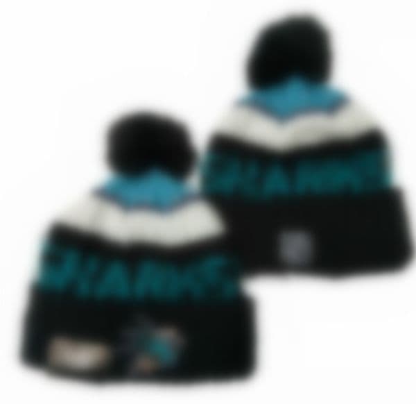 2026 SHARKS Beanie USA College Sport Knit hats Cap Baseball Beanies Basketball Hats American Football Teams Sports Winter Knitted Caps Factory Mix Order a4