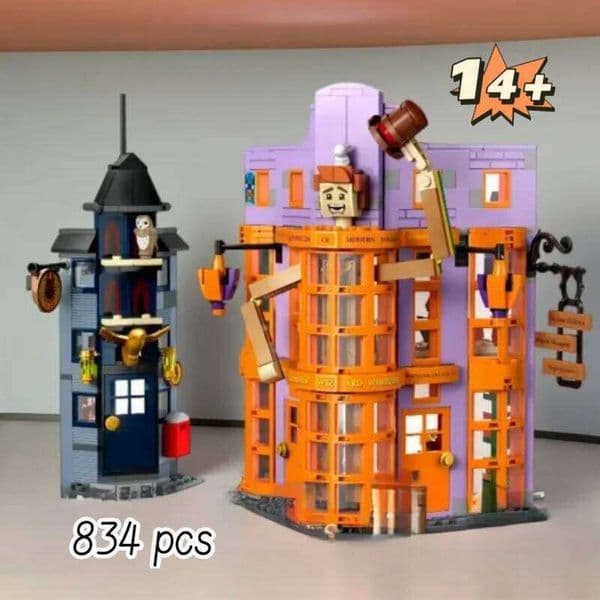 Big Sale building blocks Weasley Magic Tricks Workshop magical home decor Halloween Christmas and birthday gifts 26Y0205