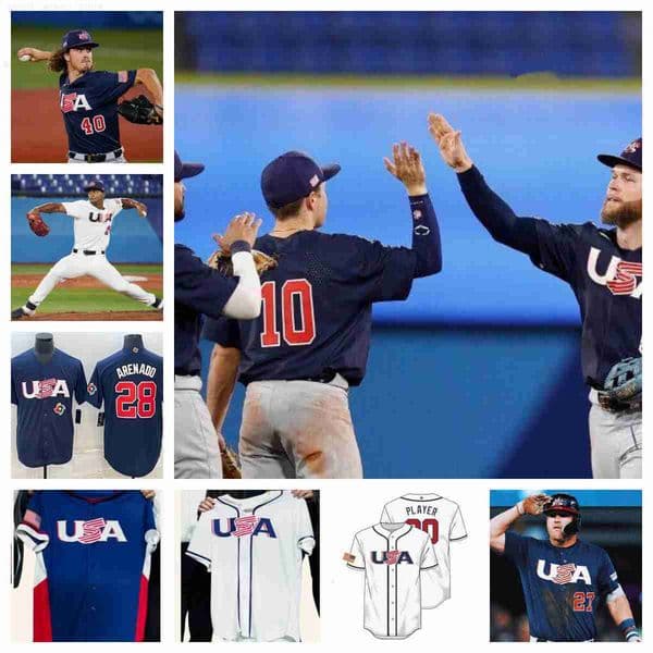 Aaron Judge Team USA 2026 World Baseball Classic Jerseys Pete CrowArmstrong Paul Skenes Corbin Carroll WBC Pete Alonso Cal Raleigh JT Realmuto Unit