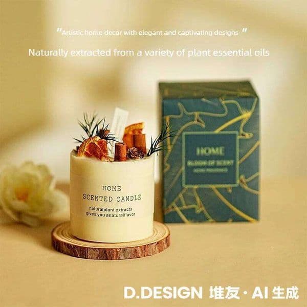 Dried Smokeless Aromatherapy Candles Bare Packaging Scented Candle Home Decora For Valentine's Holiday Decoration H260205