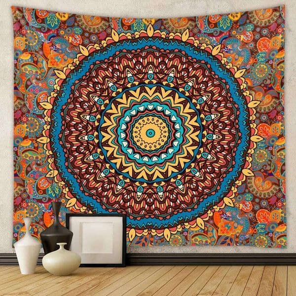 VIKAMA Bohemian Room Backdrop Instagram-Style Hanging Cloth Mandala Tapestry Home Decor 26H0205