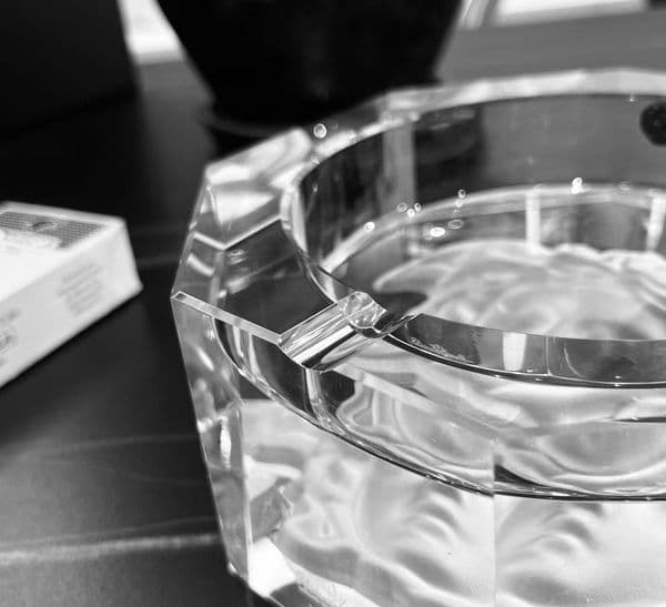 Smokeless 16cm Thickening Crystal Cigar Ashtray Cigarette Ashtray Premium Quality