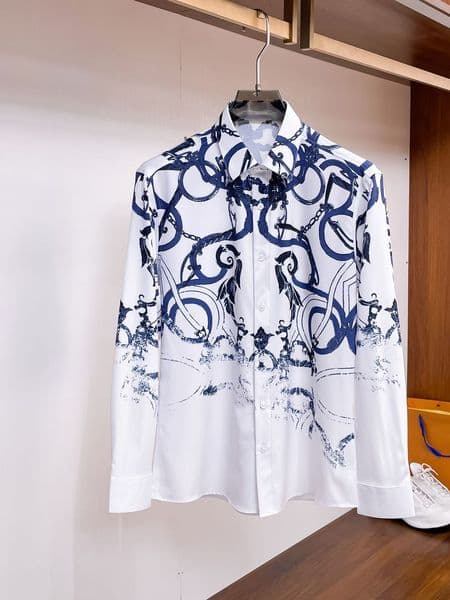 Mens Designer Shirts Brand Clothing Men Shorts Sleeve Dress Shirt Hip Hop Style High Quality Cotton Tops 16174