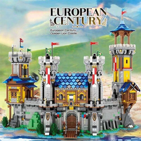 Medieval Castle Building Blocks Model European Style City View MOC Bricks Creative Desktop Decoration Toys For Kids 26W0205