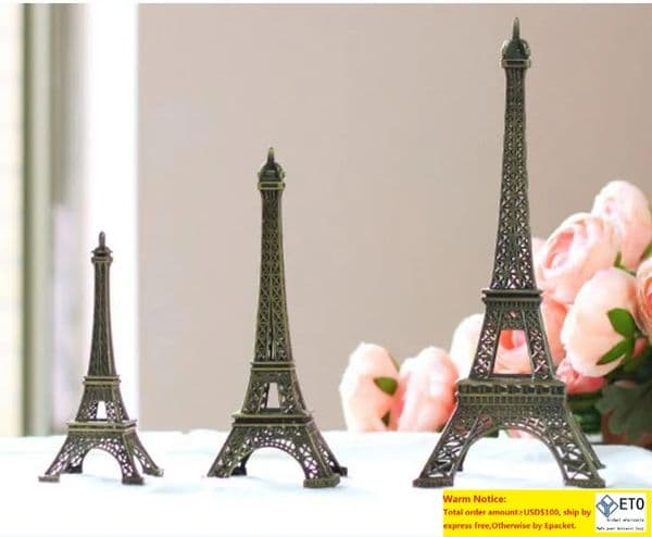 Top Selling Metal Eiffel Tower Model For Home Decoration 1set = 3 Pcs LL