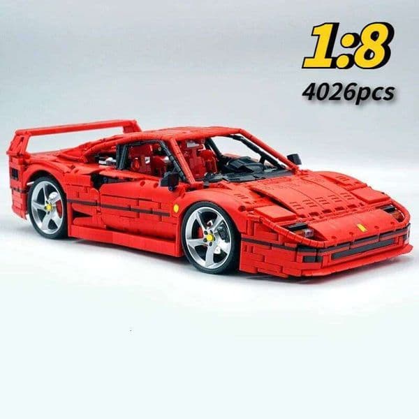 4026PCS Technical LOX Edition F40 Assembly MOC 140629 Building Block Car Supercar Model Adult High Difficulty Racing Toys 26Y0205