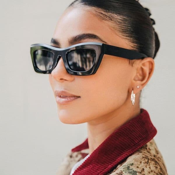 Luxury Sunglasses for Women High-end European Designer and American Retro Cat Eye Black 2024 New Sun Glasses UV Protection